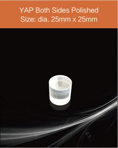 YAP Ce scintillator, YAP Ce crystal, Ce doped YAP scintillation crystal, Scintillation YAP Ce, YAP:Ce  25mm x 25mm